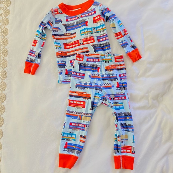 Hanna Andersson 80 18-24 Boys Pajamas Short Sleeve Organic Snoopy Peanuts NEW